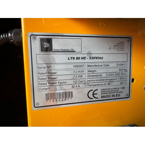 2011 JCB LT9 LIGHTING TOWER