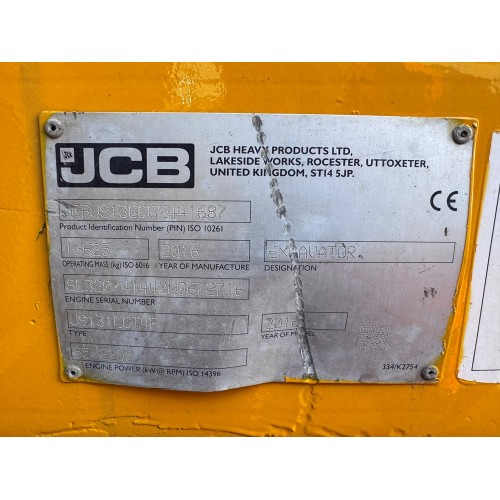 2016 JCB JS131LC