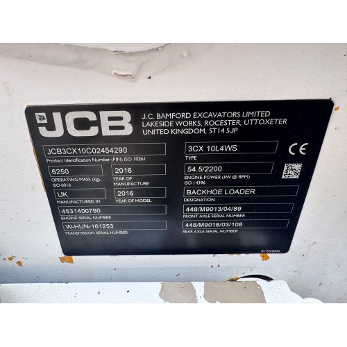 2016 JCB 3CX COMPACT