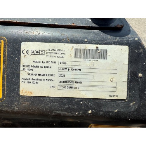 2021 JCB HTD5 DUMPSTER
