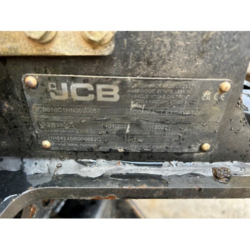 2022 JCB 16C-1 MINI EXCAVATOR