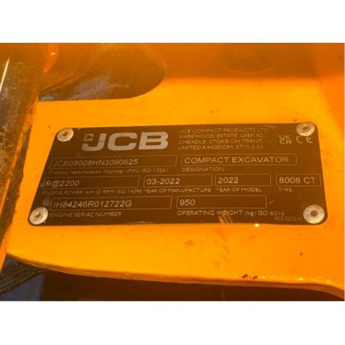 2022 JCB 8008