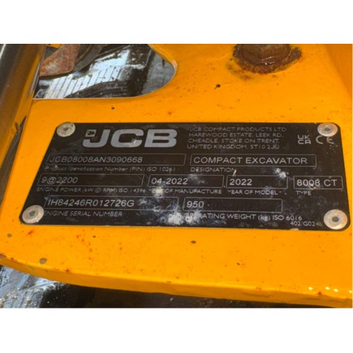 2022 JCB 8008
