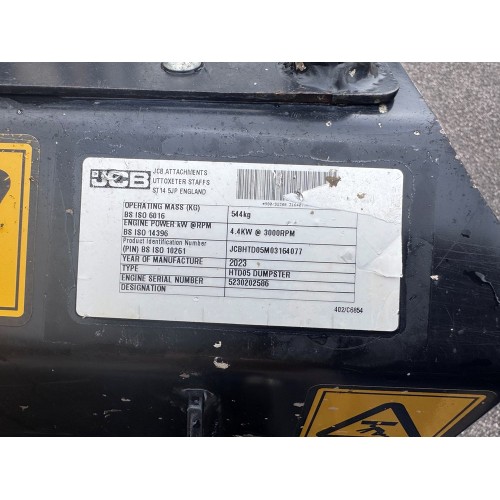 2023 JCB HTD5 DUMPSTER