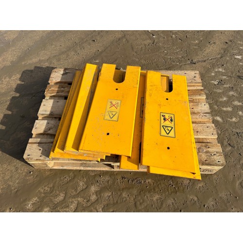 ASSORTMENT OF JCB LOADALL BELLY PLATES/GUARDS