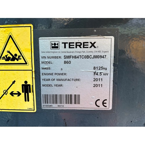 2011 TEREX 860 ELITE