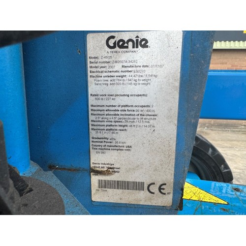 2007 GENIE Z45/25J